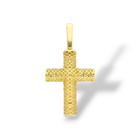 Ciondoli e pendenti Ciondolo in oro a forma di Croce con pavè di zirconi - Gioielli Pavan