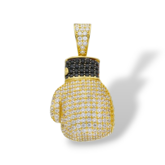 Ciondoli e pendenti Ciondolo in oro a forma di Guantone da boxe con zirconi a pavé - Gioielli Pavan