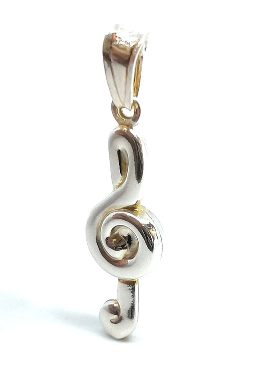 Ciondolo Argento - Chiave di violino - Gioielli Pavan