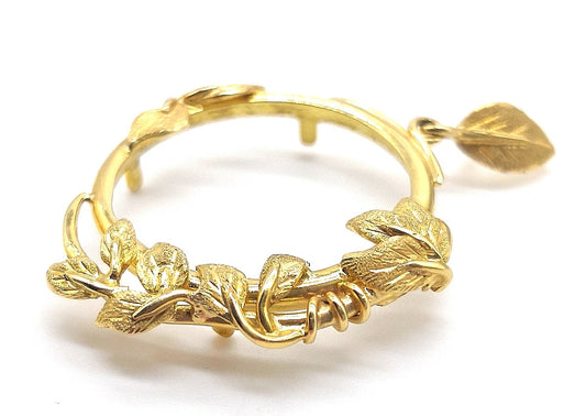 portamonete Ciondolo oro giallo porta moneta floreale - Gioielli Pavan