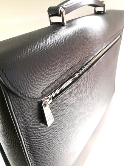 SERAPIAN MILANO single briefcase with lock evolution black