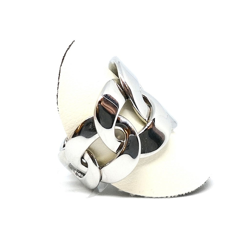 Anello maglia in acciaio CK - Gioielli Pavan