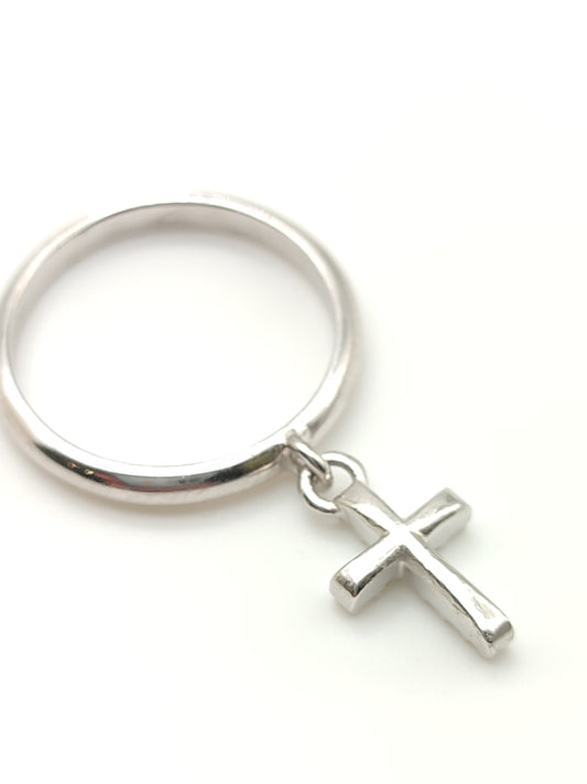 Anello Anello in argento Croce pendente - Gioielli Pavan