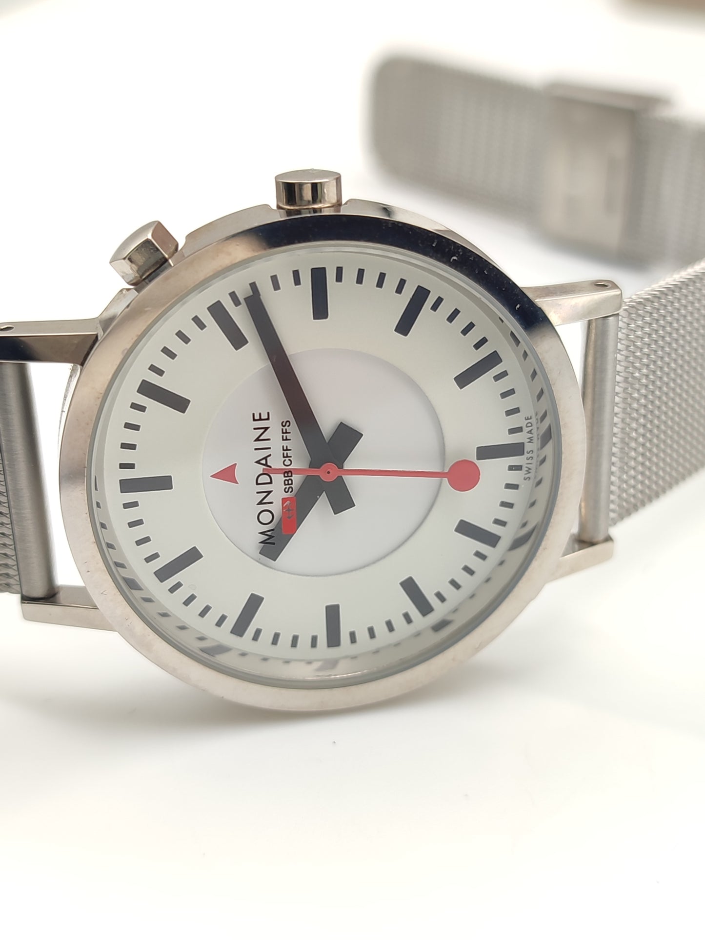 Orologi da polso Mondaine - Railway watch in acciaio al quarzo - Gioielli Pavan