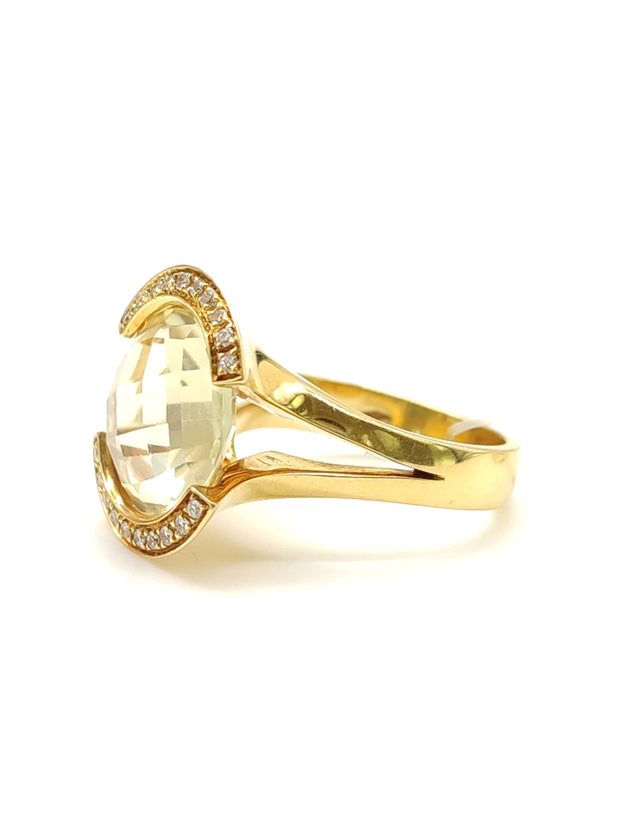 Anello Eliodoro e diamanti - Gioielli Pavan