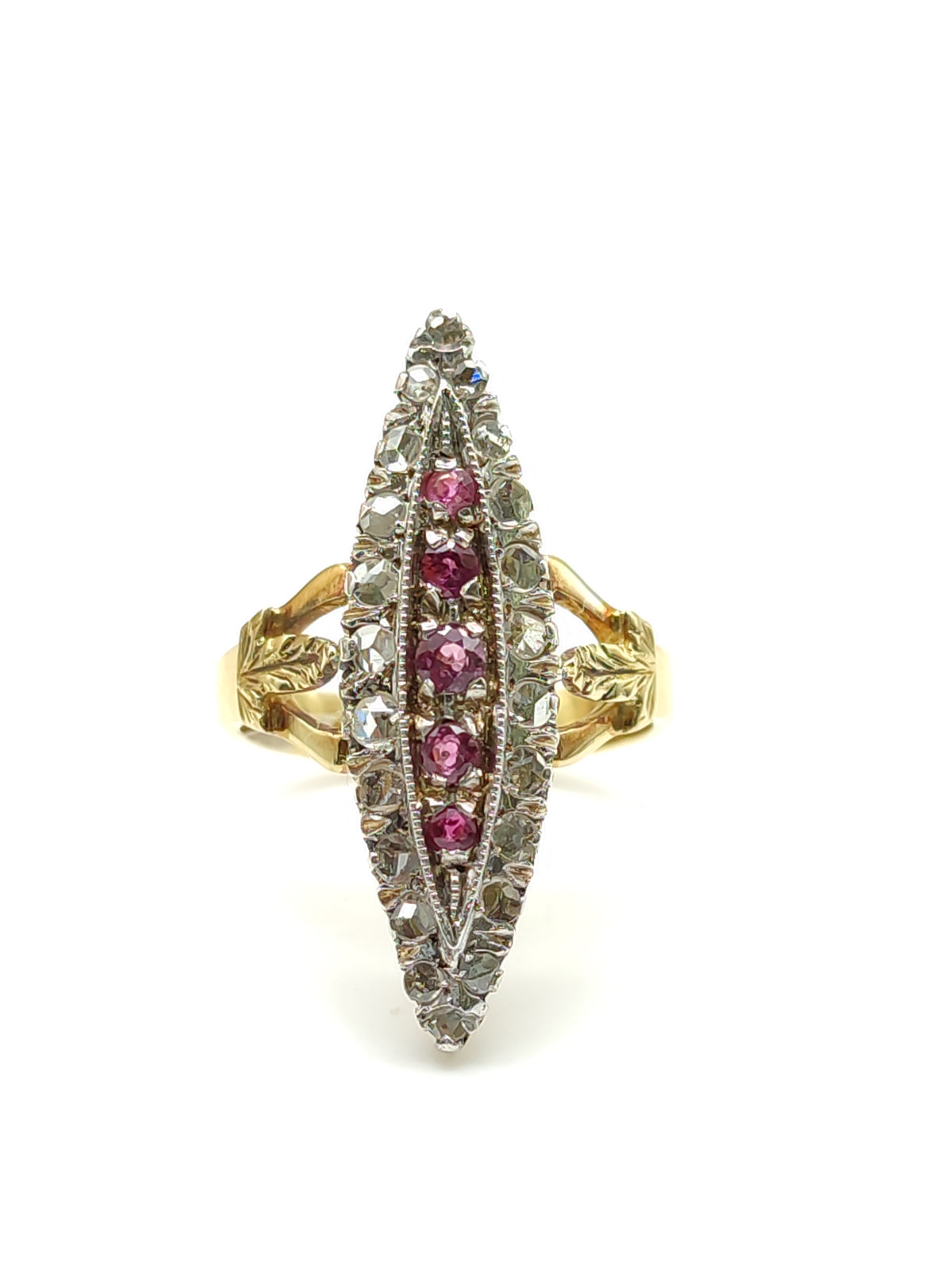 Anello in oro con rubini e diamanti - Gioielli Pavan