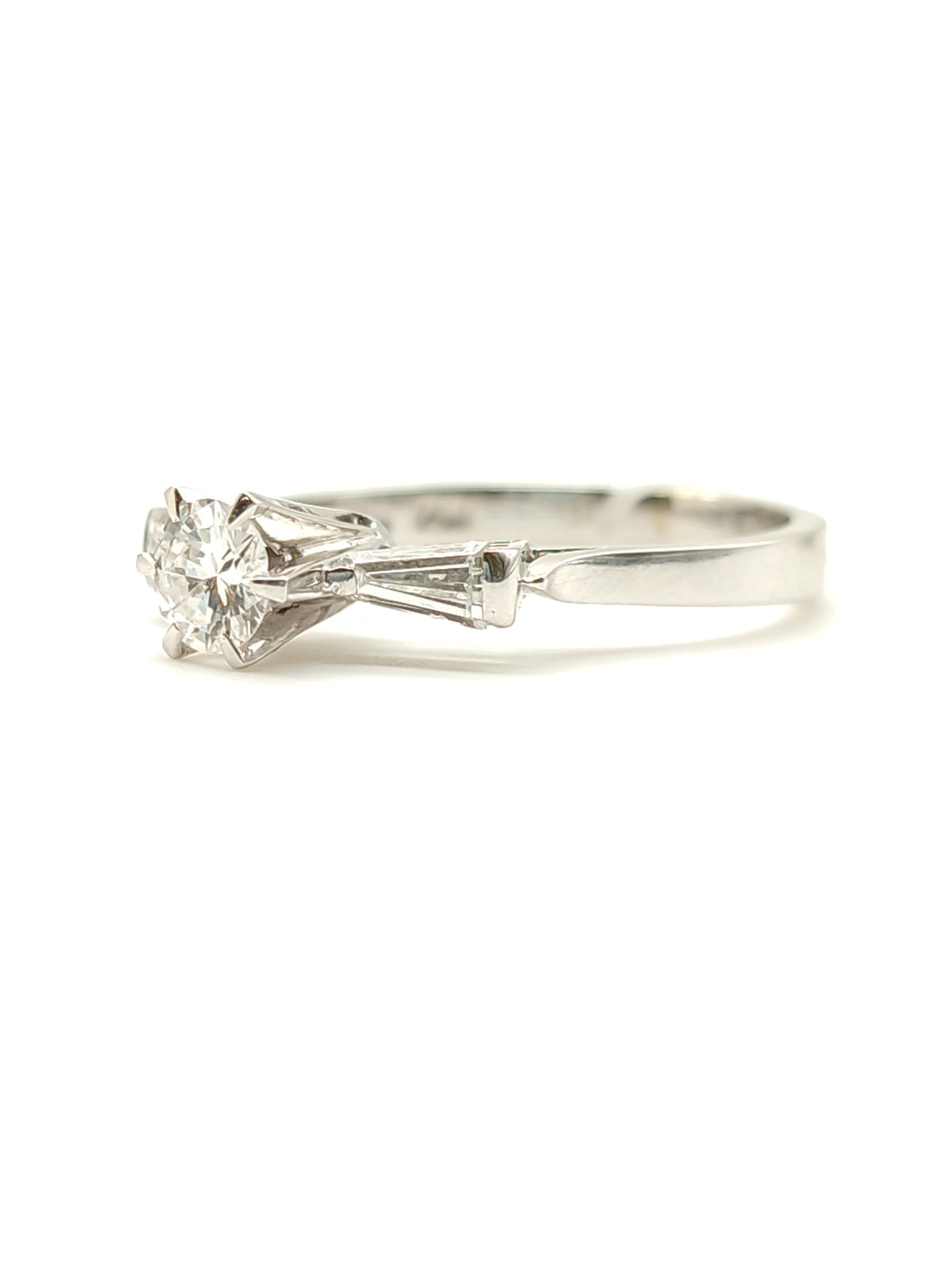 Anello in oro solitario con diamanti 0,36ct - Gioielli Pavan