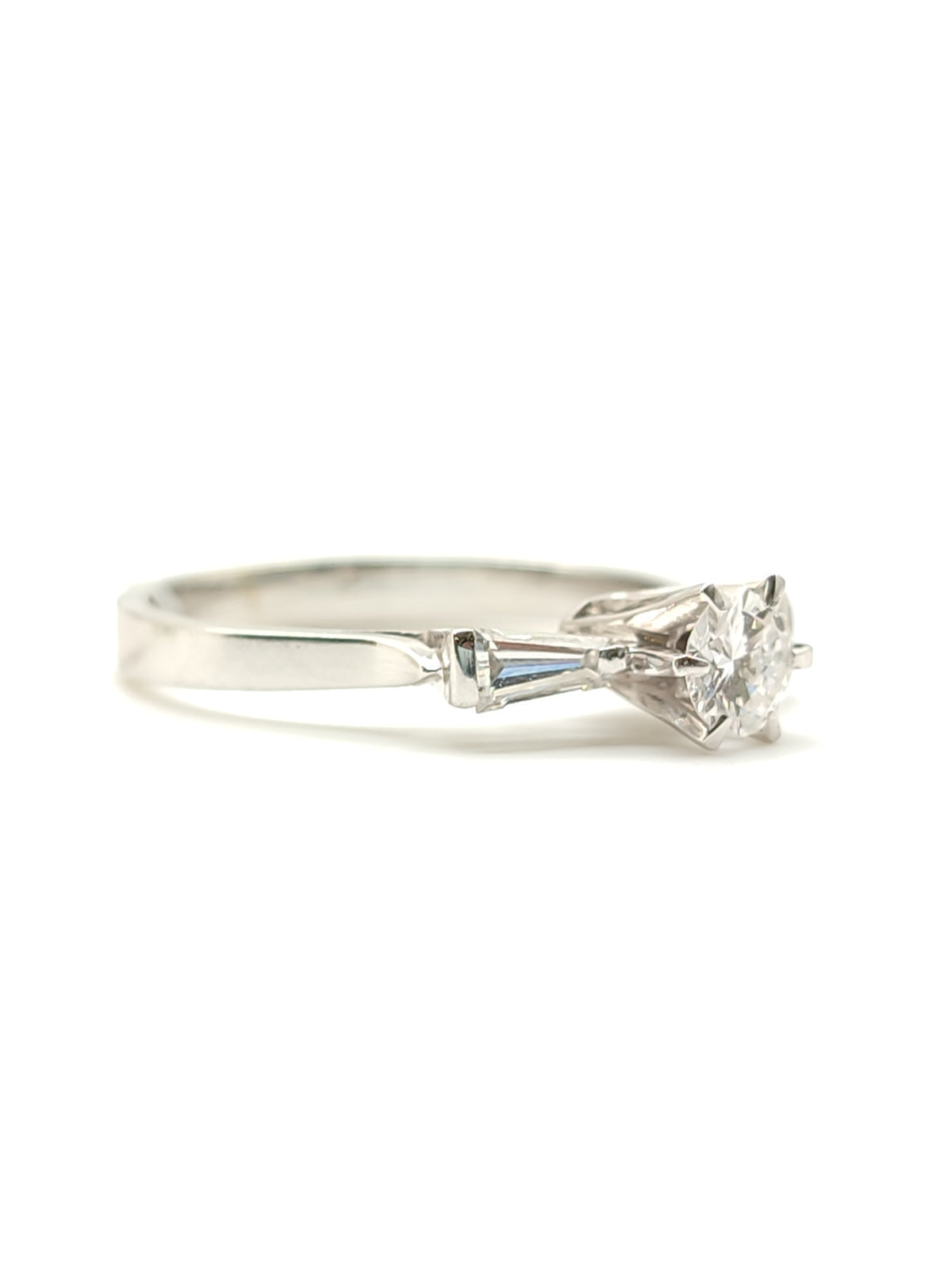 Anello in oro solitario con diamanti 0,36ct - Gioielli Pavan