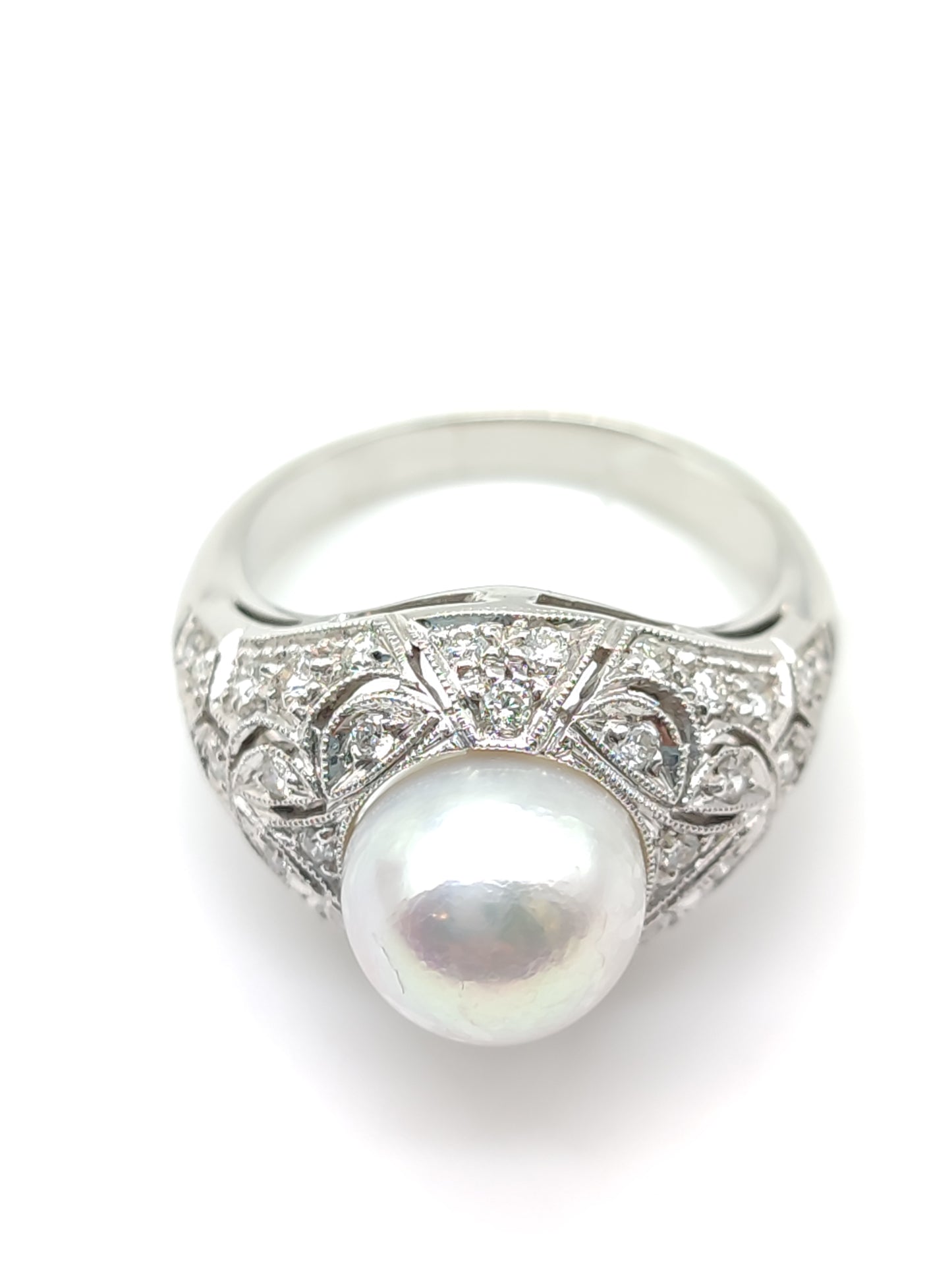 Anello Anello oro con perla e diamanti - Gioielli Pavan