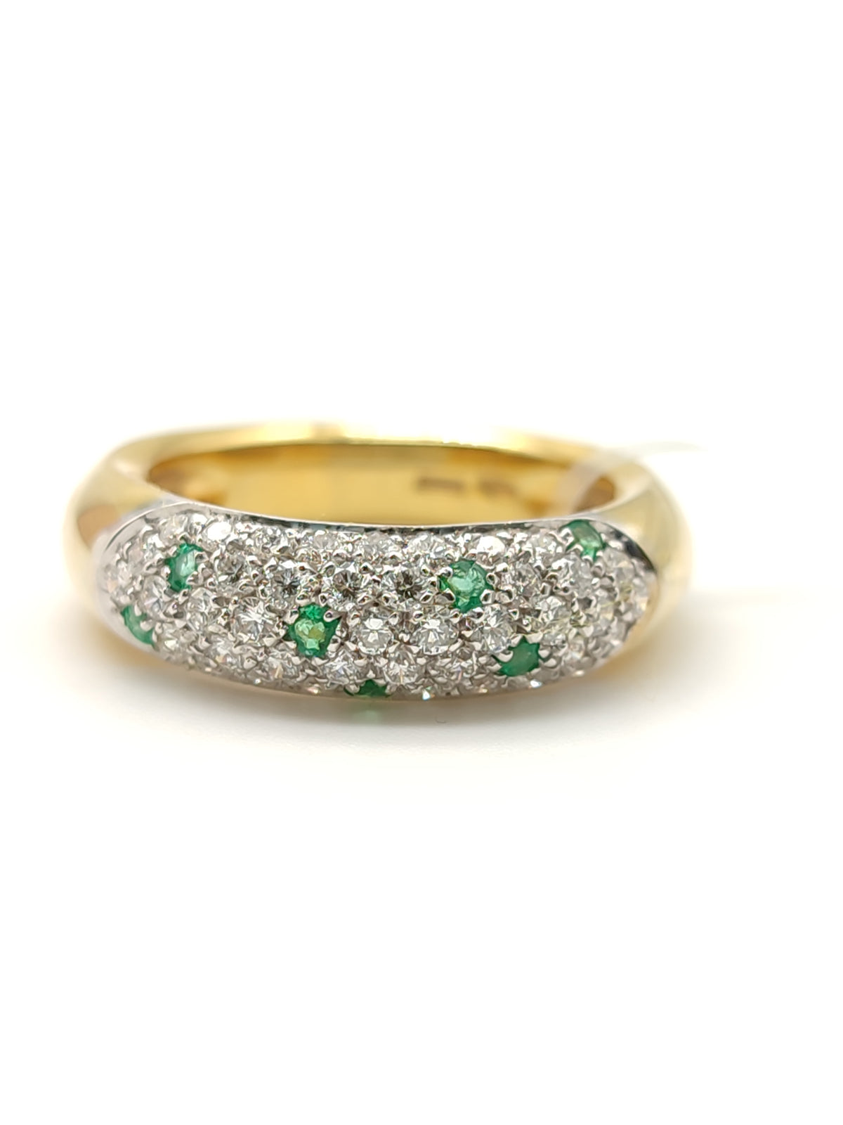 Anello in oro con smeraldi e diamanti - Gioielli Pavan