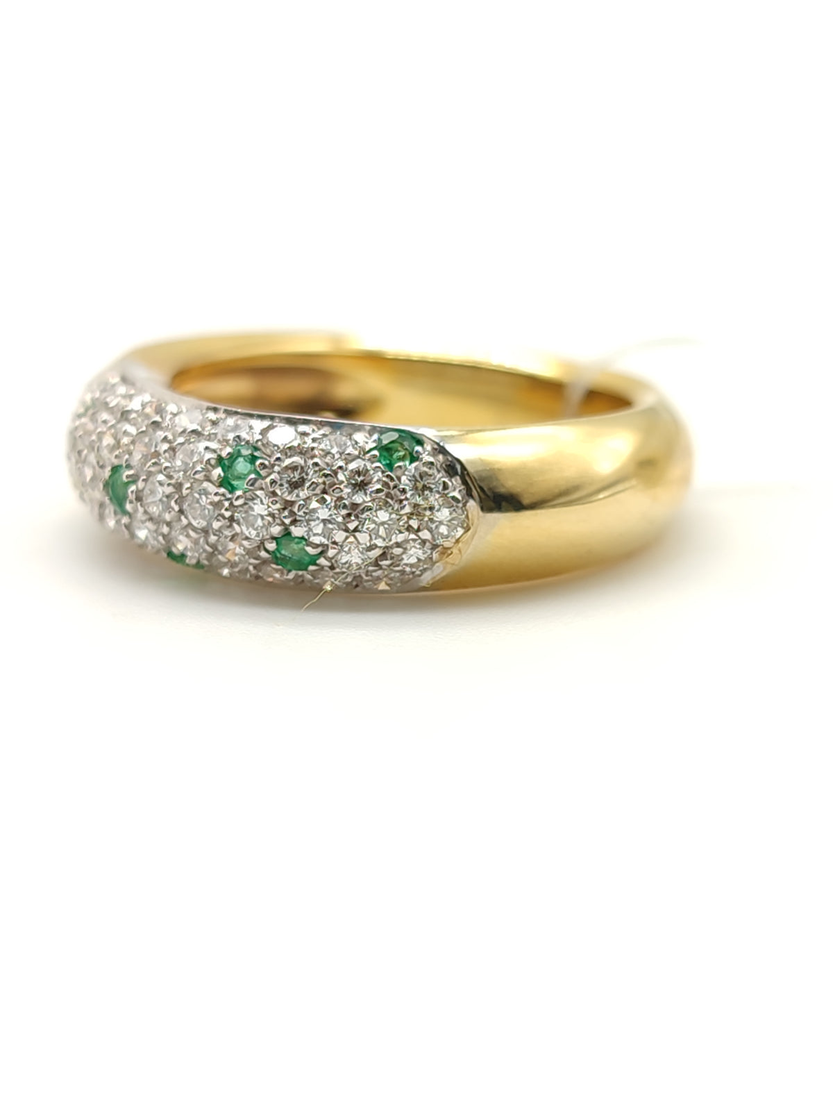 Anello in oro con smeraldi e diamanti - Gioielli Pavan