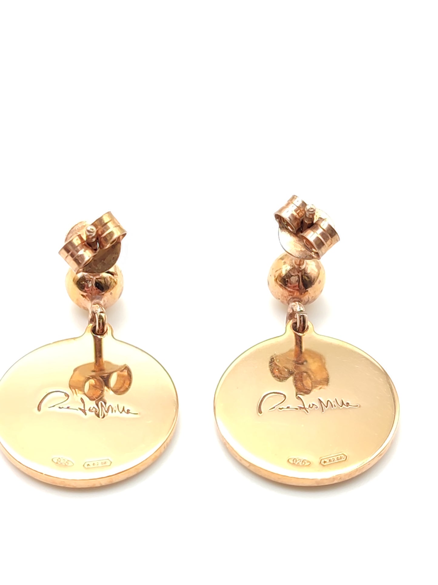 Orecchini Orecchini in argento semi pendenti con cuori e madreperla - Gioielli Pavan