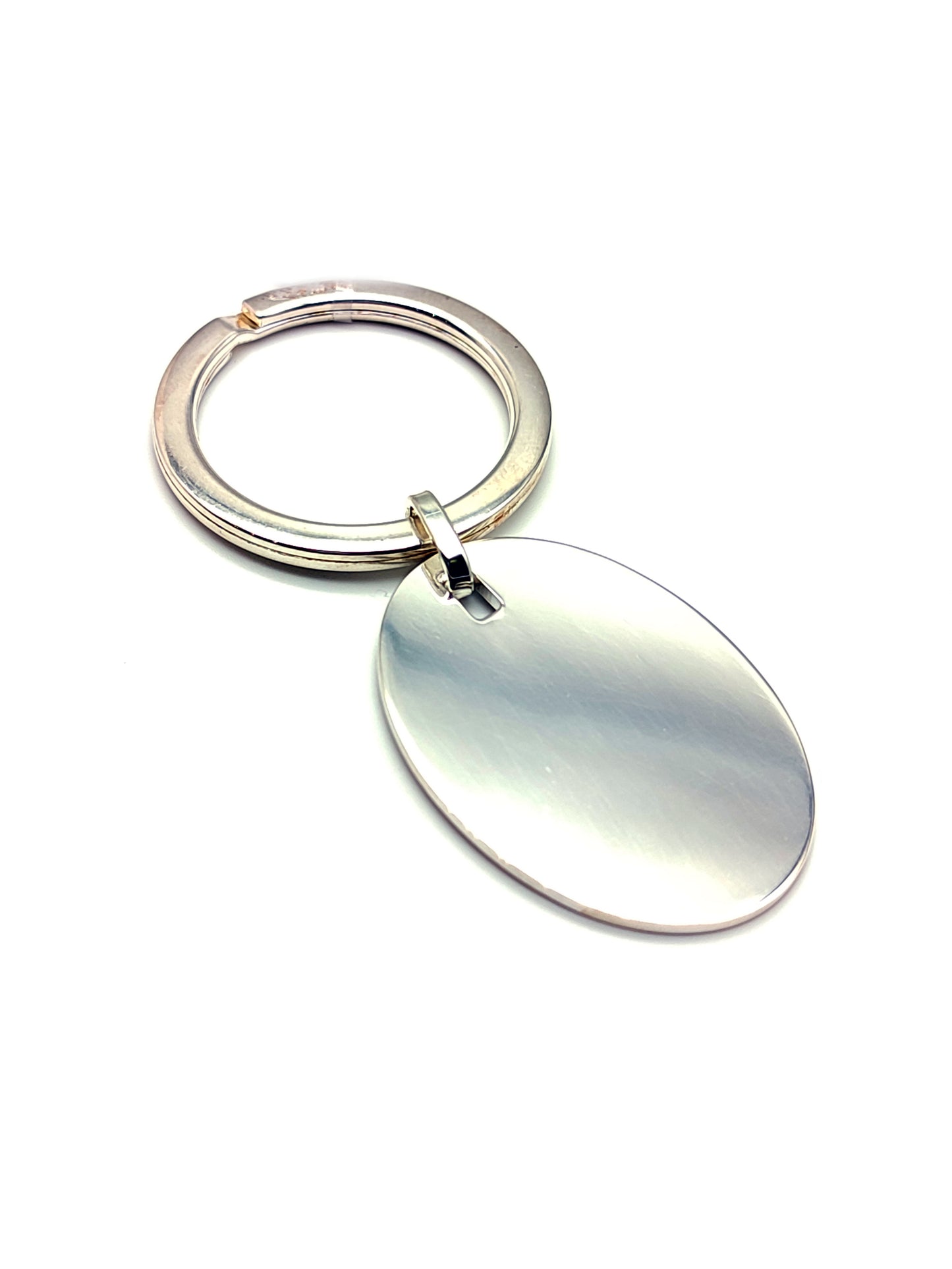 Portachiavi Portachiavi in argento con ovale liscio - Gioielli Pavan