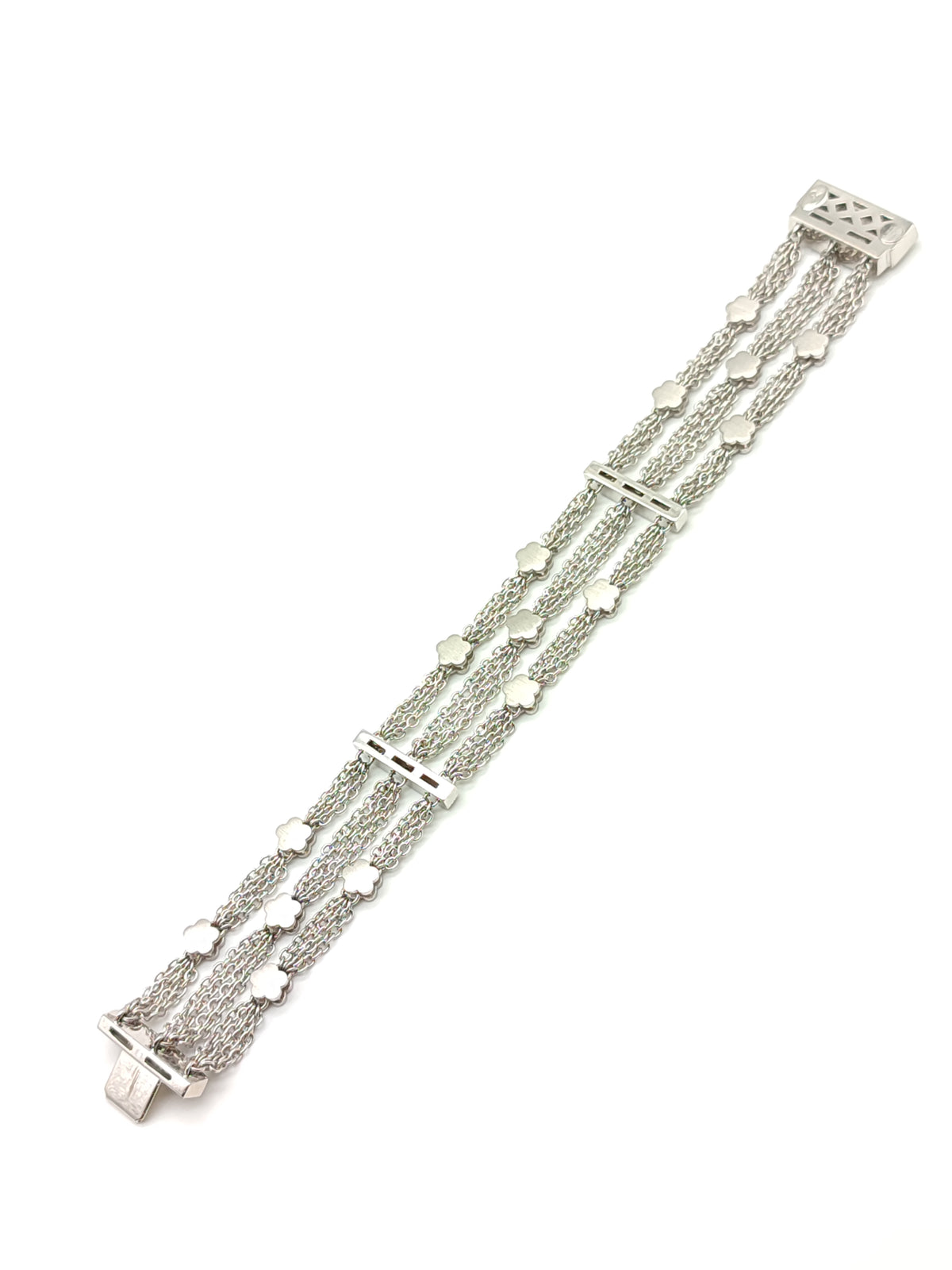 Bracciale multi filo in oro con diamanti 0.59ct - Gioielli Pavan