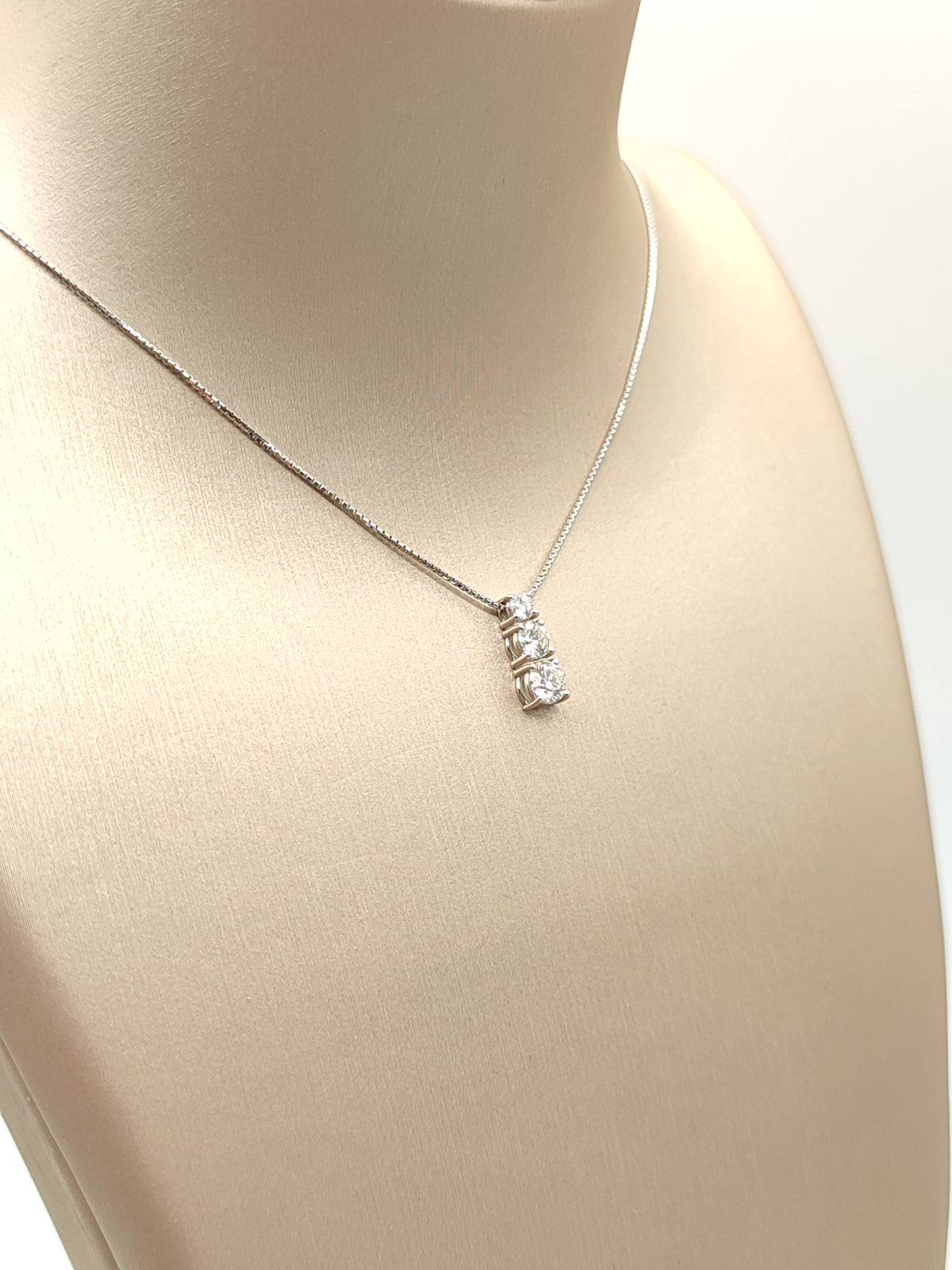 Girocollo in oro trilogy con diamanti 0,51ct - Gioielli Pavan