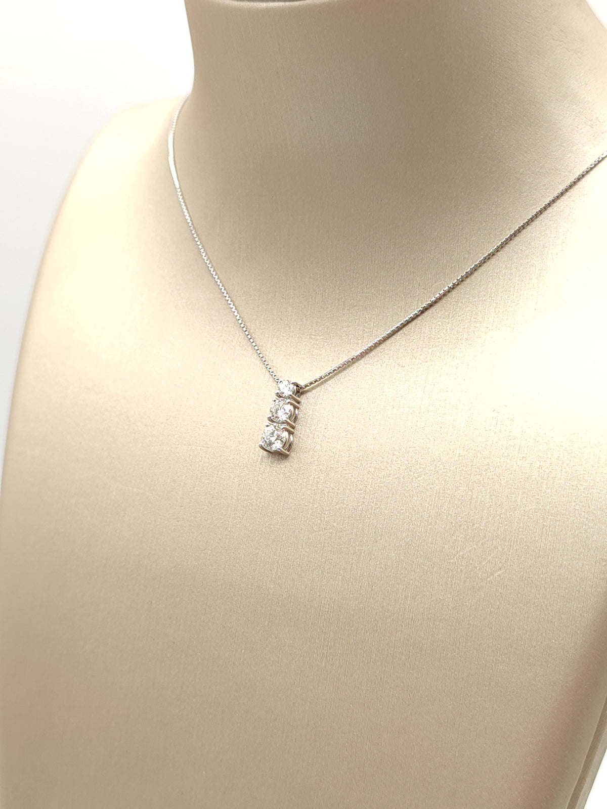 Girocollo in oro trilogy con diamanti 0,51ct - Gioielli Pavan