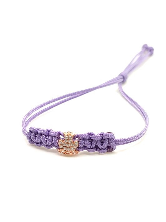 Bracciale Braccialetto principe ranocchio in argento e sagola - Gioielli Pavan