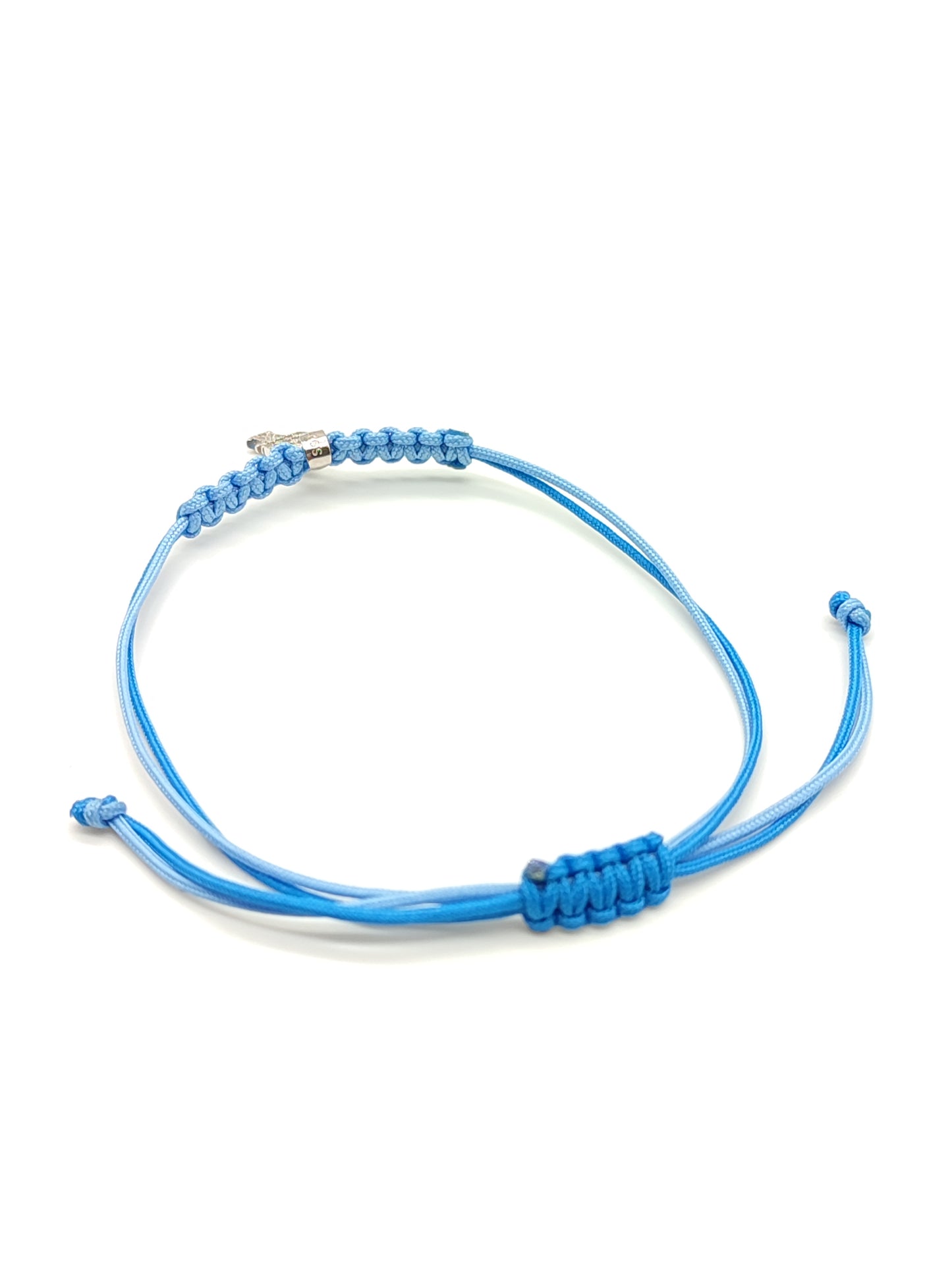 Bracciale Braccialetto lisca di pesce pavé in argento e sagola - Gioielli Pavan