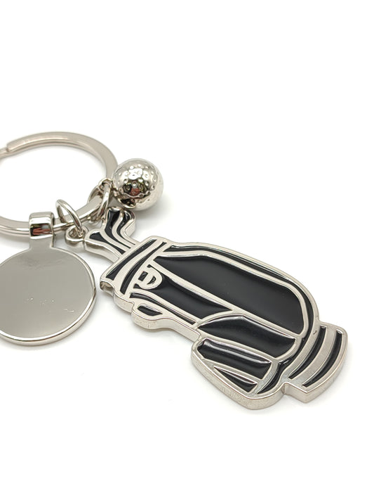 Portachiavi Portachiavi in acciaio golf con smalto - Gioielli Pavan