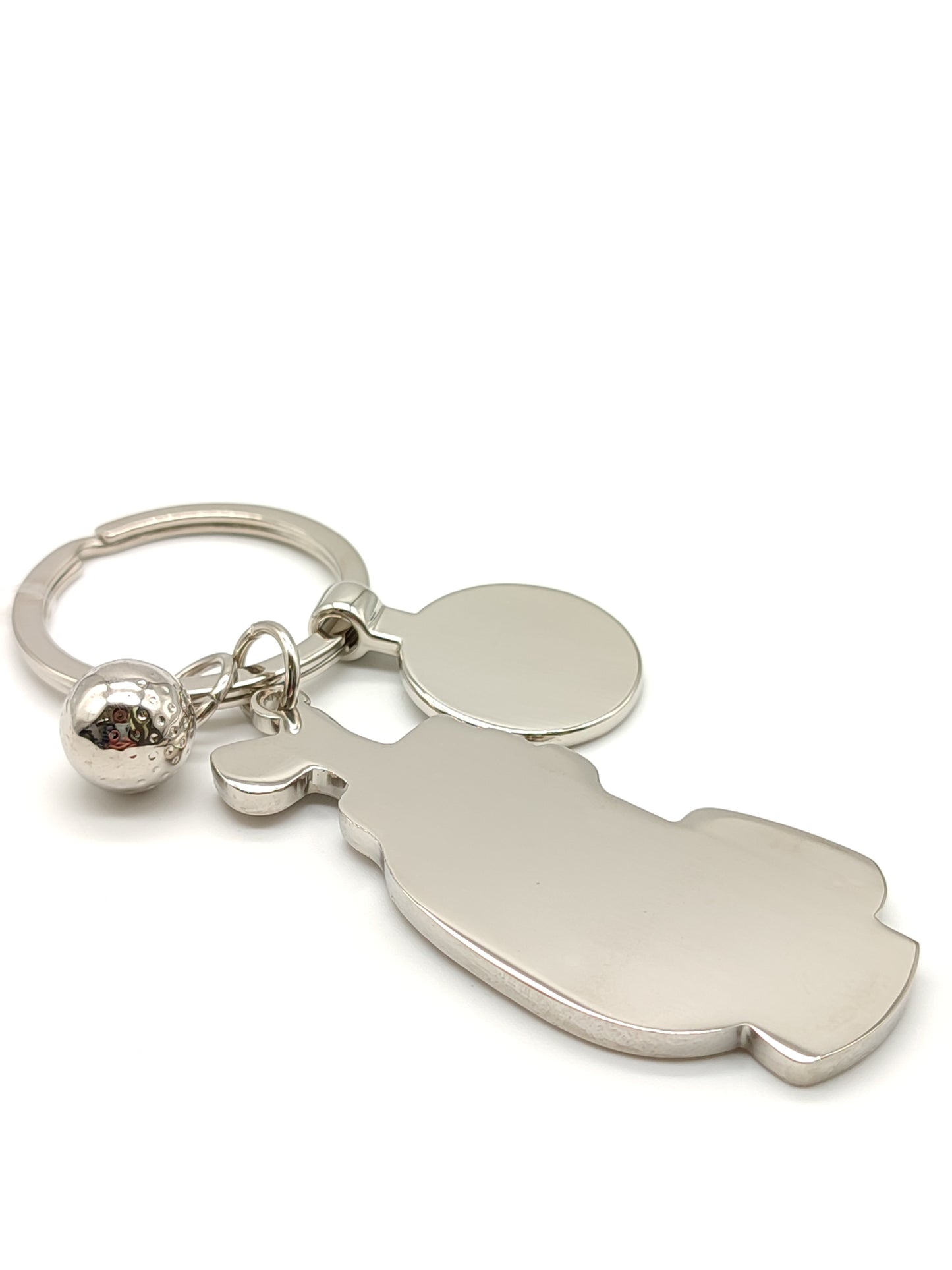 Portachiavi Portachiavi in acciaio golf con smalto - Gioielli Pavan