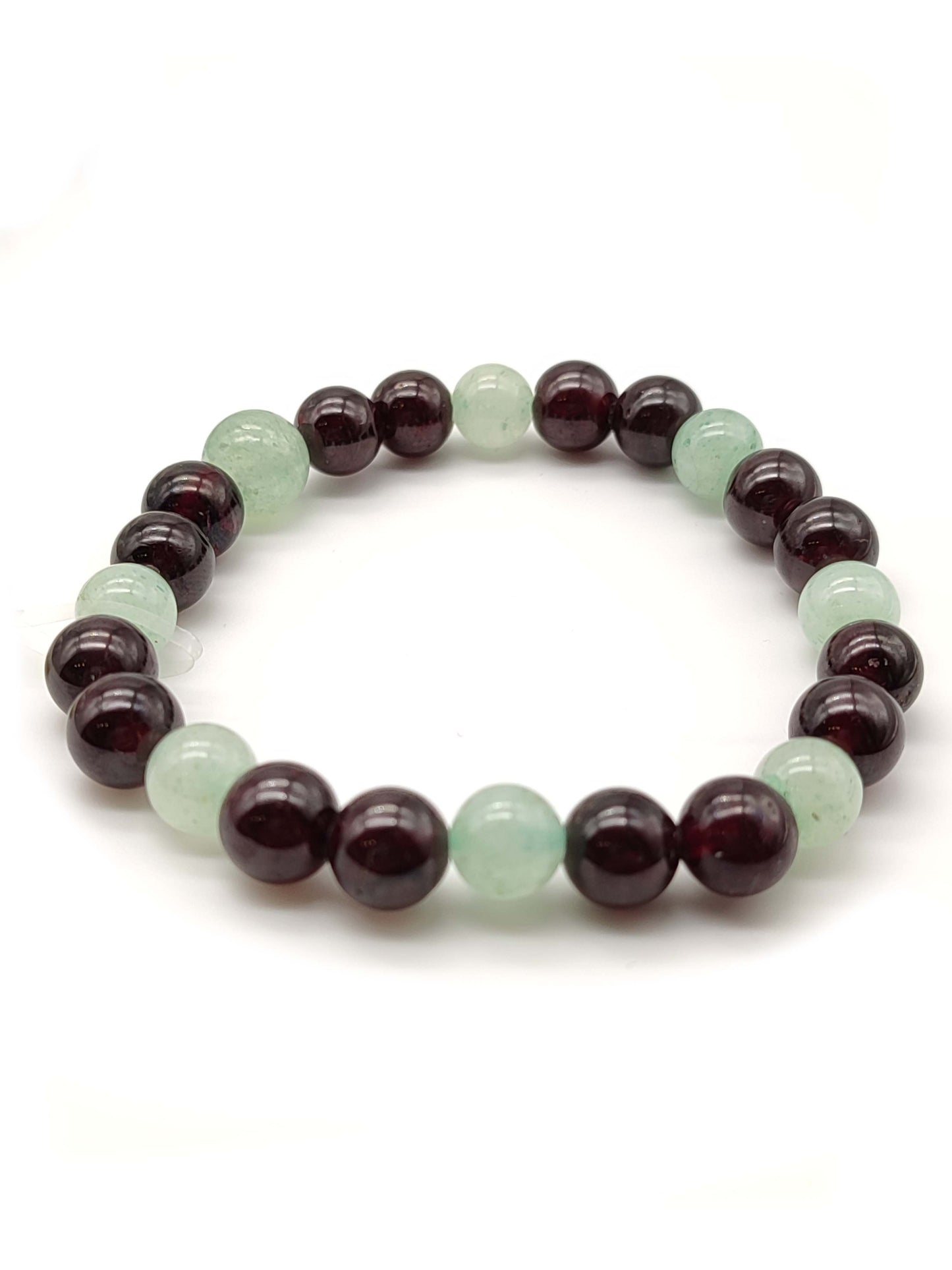 Bracciale Bracciale elastico mare avventurina e granati - Gioielli Pavan