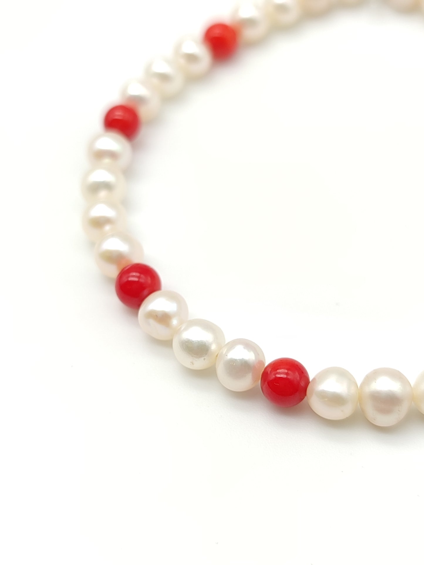 Bracciale Bracciale elastico mare perle e corallo - Gioielli Pavan