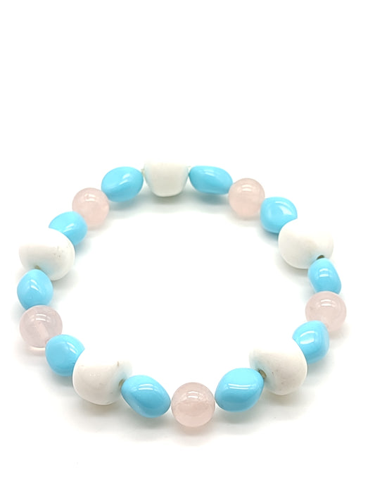 Bracciale Braccialetto mare con turchesi e agate - Gioielli Pavan