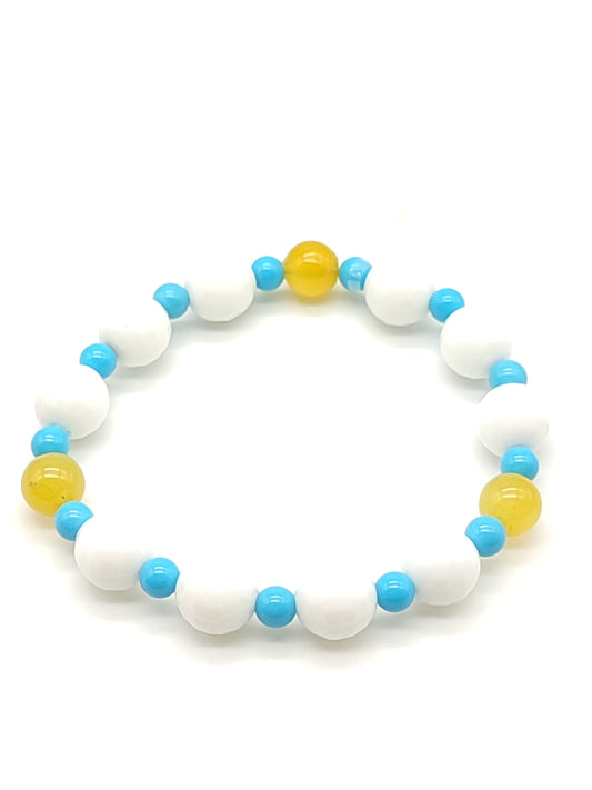 Bracciale Braccialetto mare con turchesi, agata e quarzi - Gioielli Pavan