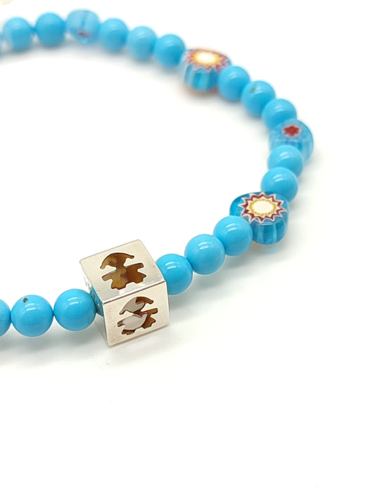 Bracciale Braccialetto LeBebè mare con turchesi fantasia - Gioielli Pavan