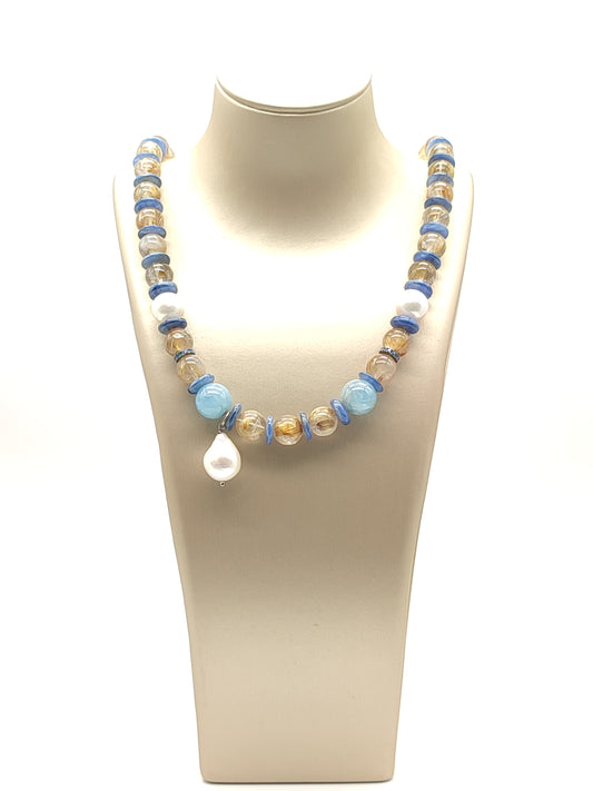 Girocollo Girocollo mare con quarzi e perle - Gioielli Pavan