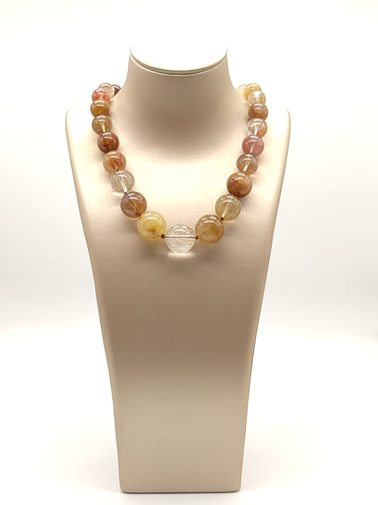 Girocollo Girocollo quarzi rutilati scalati - Gioielli Pavan