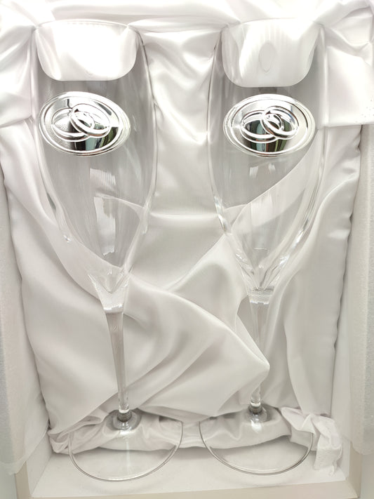 Bicchieri Calici Puro con fedi argento - Gioielli Pavan