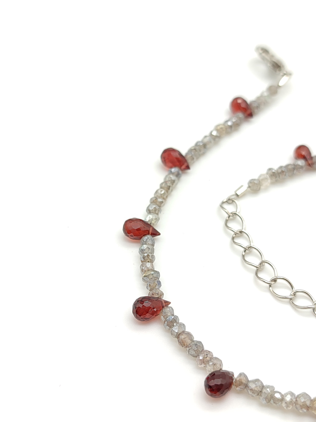 Cavigliera in labradorite e granati - Gioielli Pavan