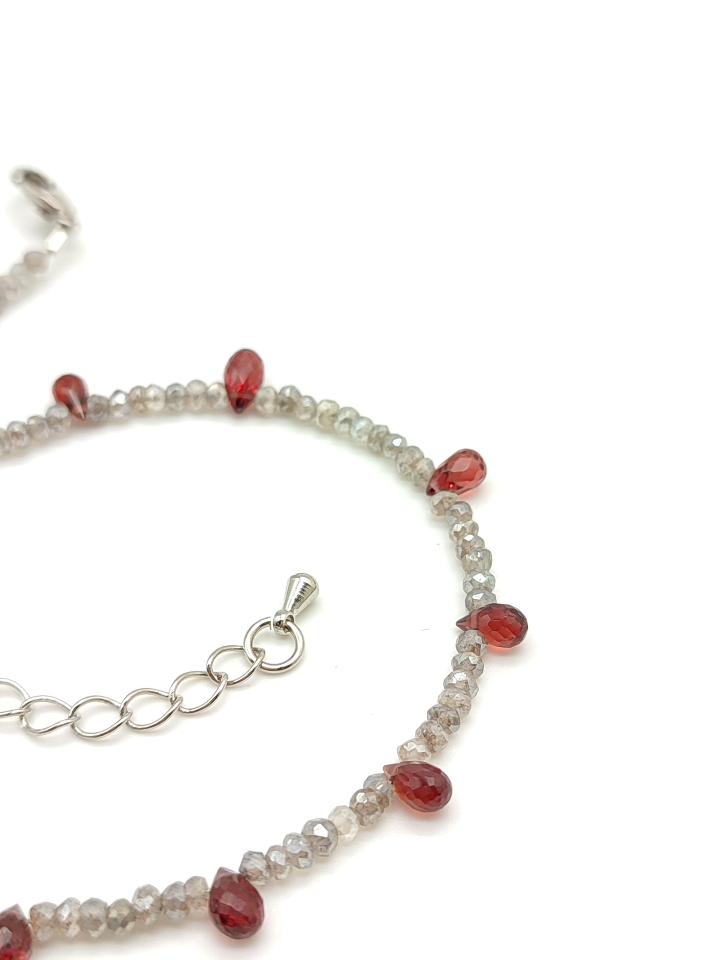 Cavigliera Cavigliera in labradorite e granati - Gioielli Pavan