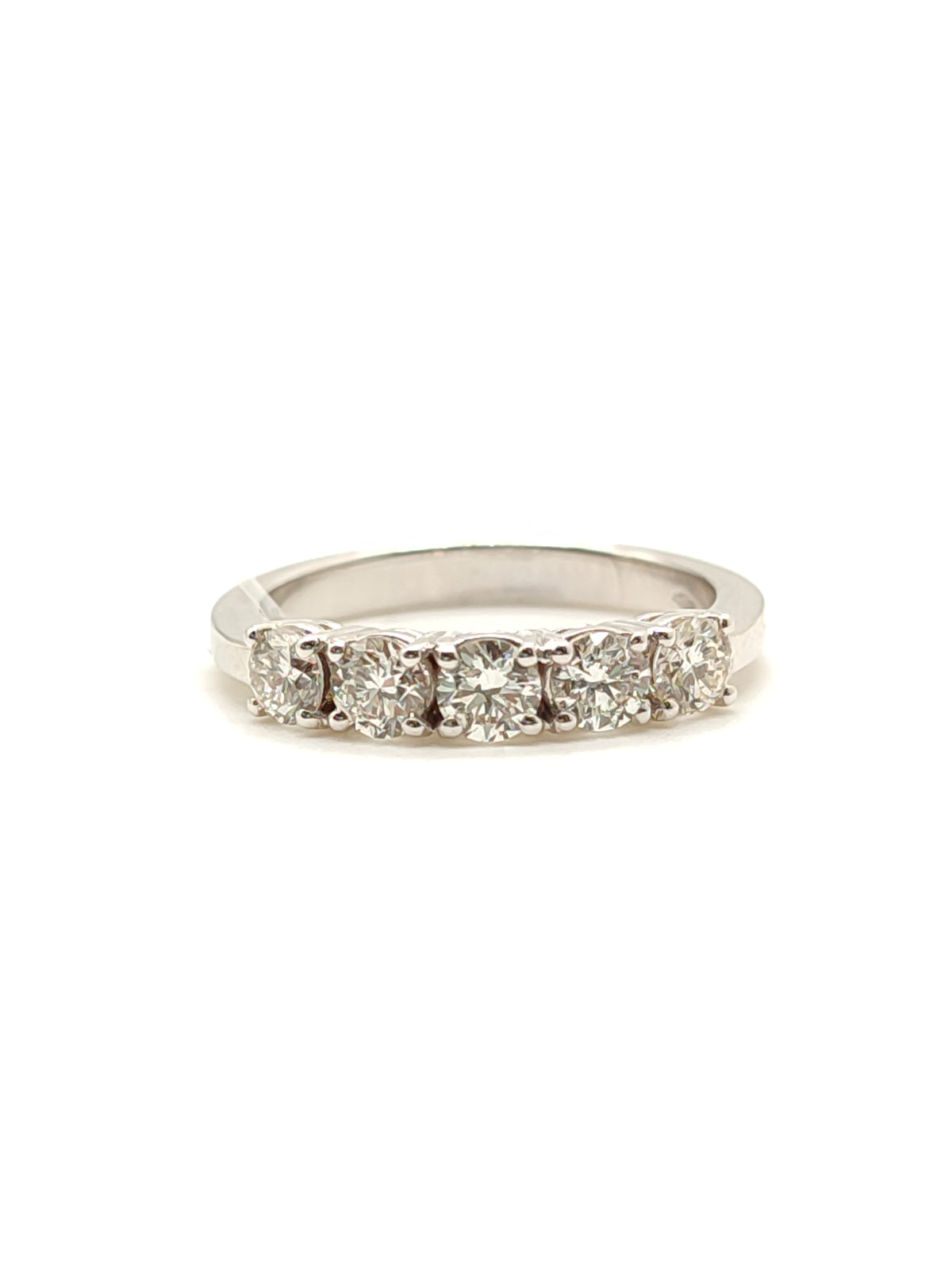 Anello mezza fede in oro con diamanti 1,00ct - Gioielli Pavan