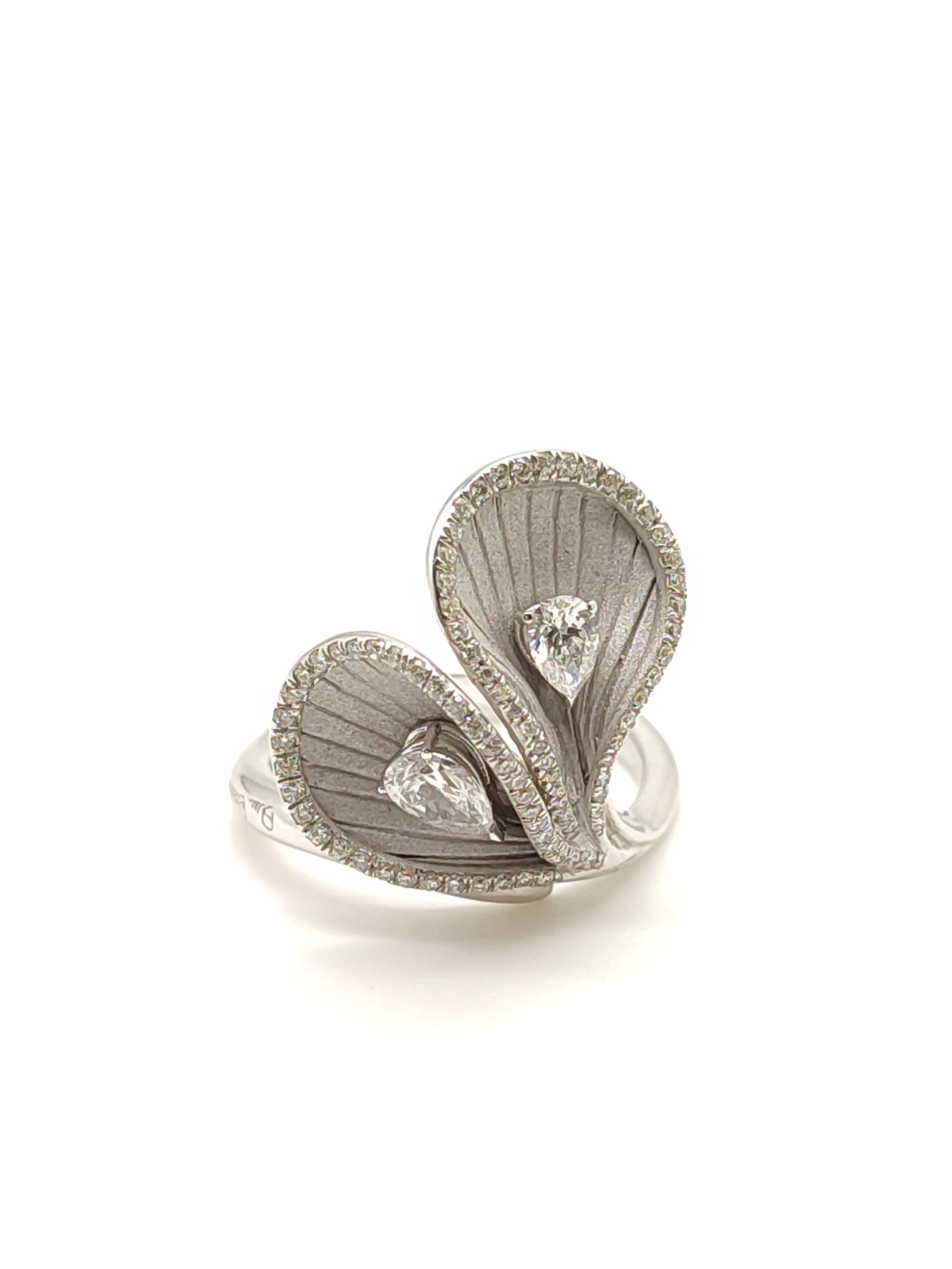Anello Premiere in Oro Bianco 18kt con Diamanti 0,80 ct - Cammilli - Gioielli Pavan