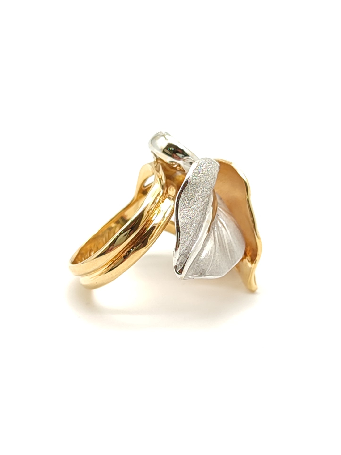 Anello Anello foglie in oro e diamanti Cammilli - Gioielli Pavan