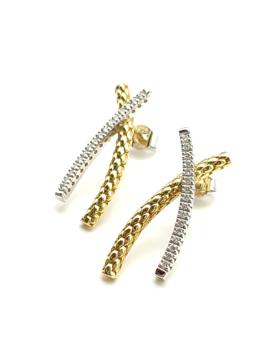 Orecchini Orecchini Fope in oro con diamanti - Gioielli Pavan