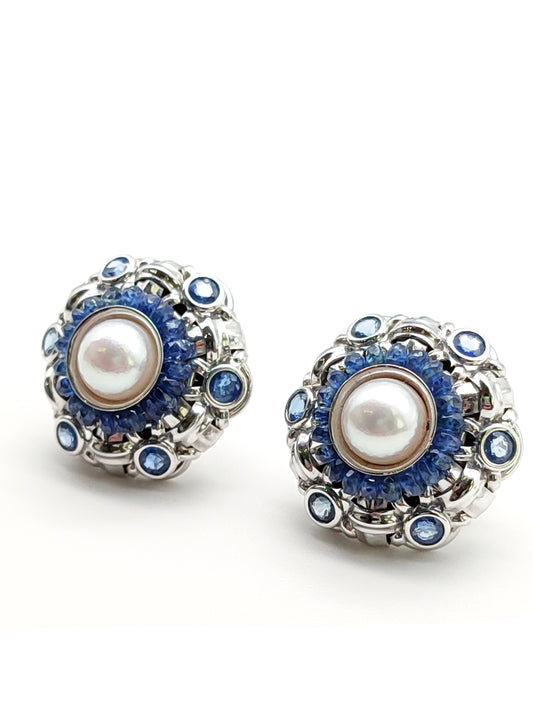 Orecchini Orecchini in oro con zaffiri e perle Zancan - Gioielli Pavan