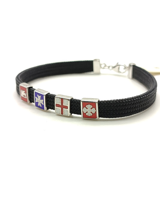 Bracciali Bracciale in argento con bandiere - Gioielli Pavan