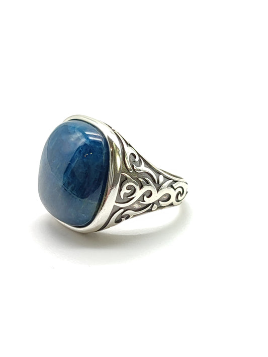 Anello Anello in argento con Apatite tribali - Gioielli Pavan