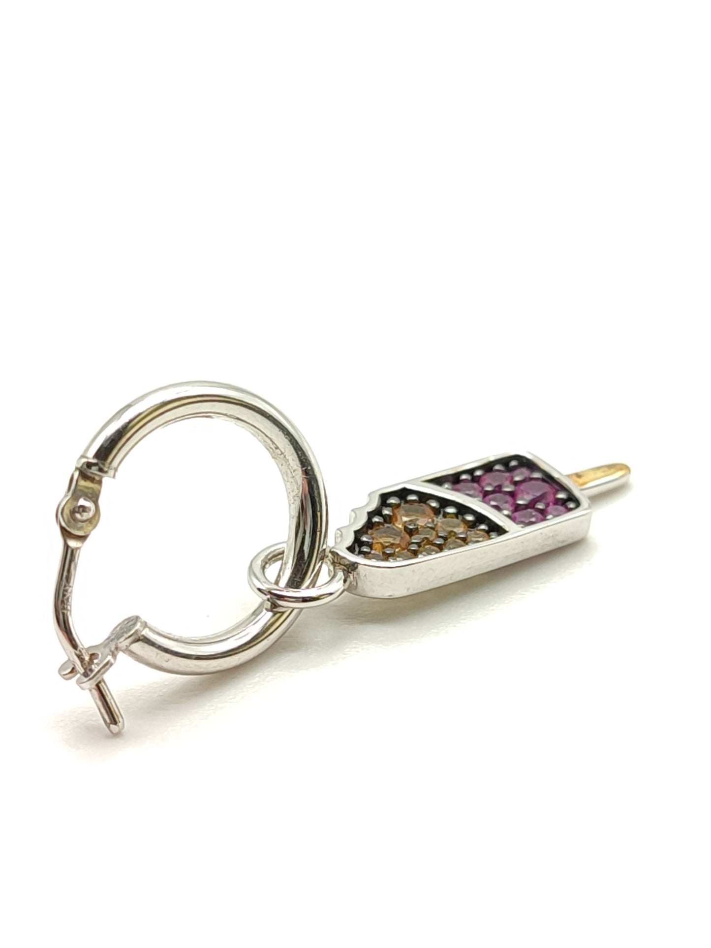 Orecchini Mono Orecchino gelato con zirconi - Gioielli Pavan