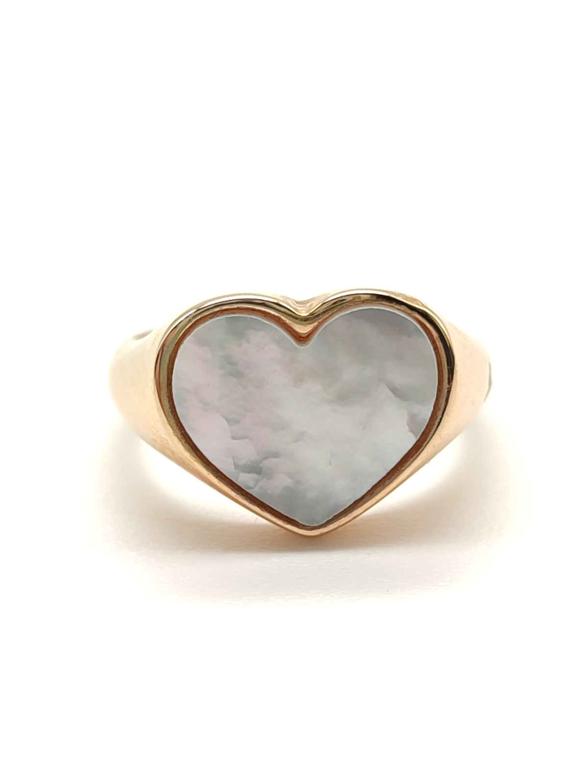 Anello Fascia con Cuore in madreperla - Gioielli Pavan