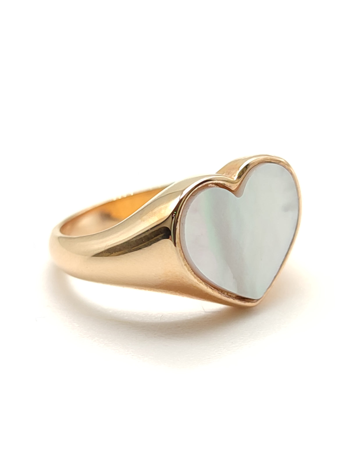 Anello Fascia con Cuore in madreperla - Gioielli Pavan