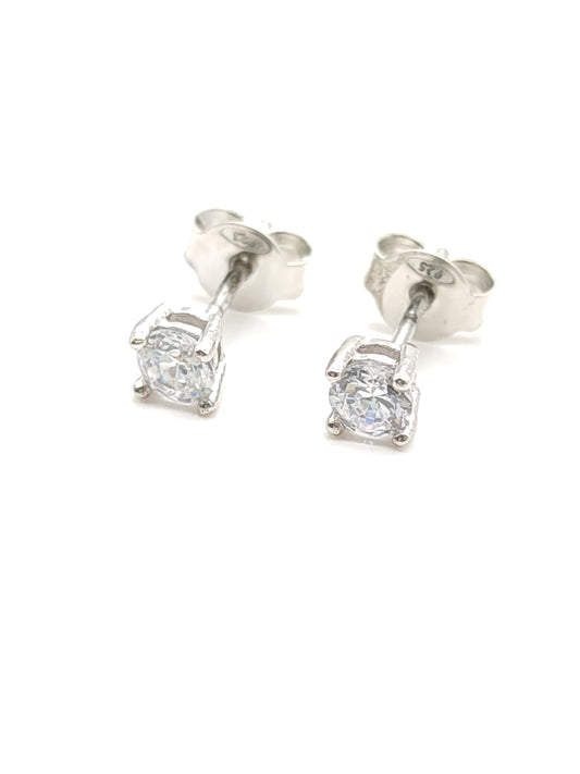 Orecchini Orecchini a lobo a punto luce in argento con zirconi - Gioielli Pavan