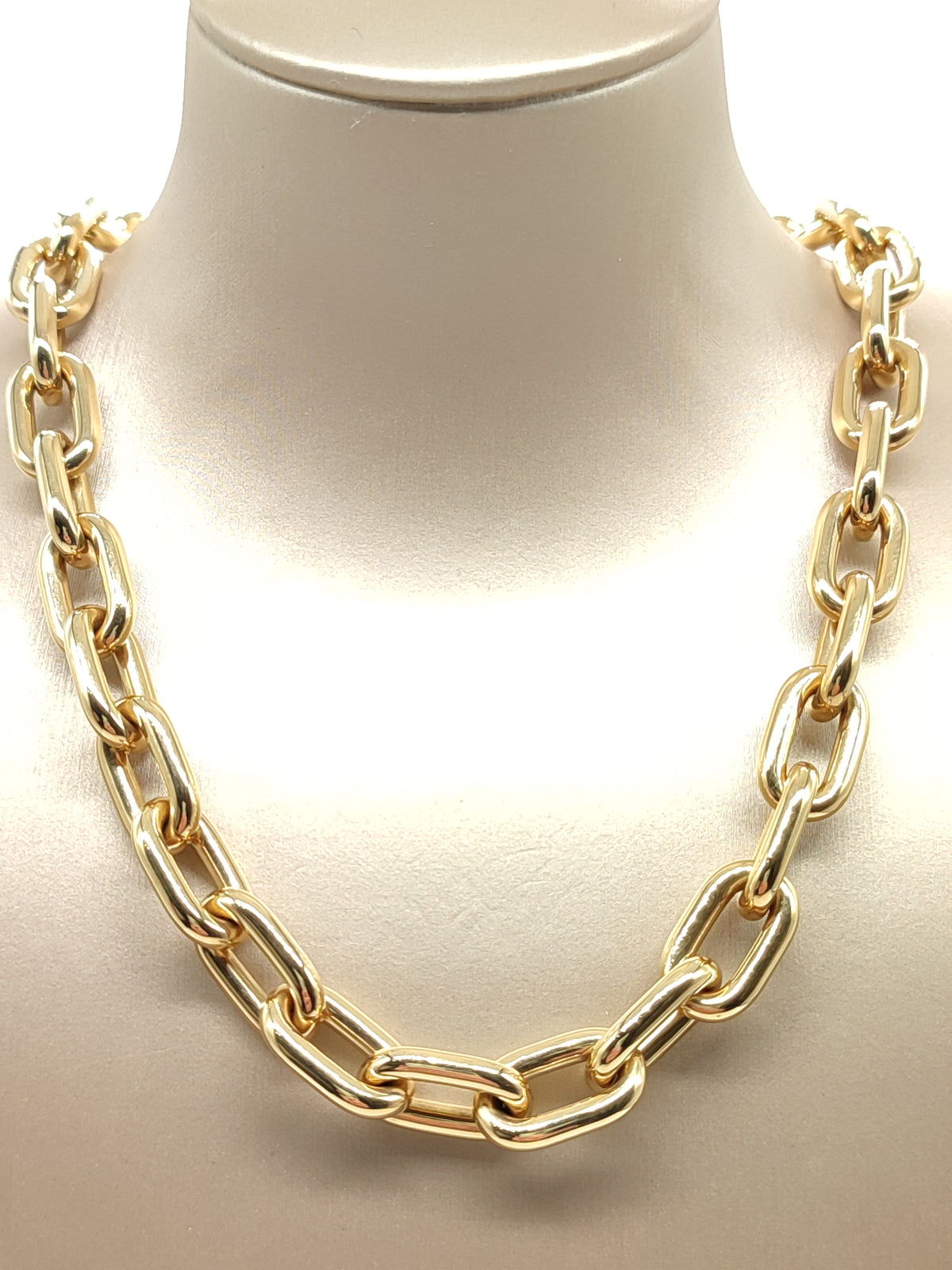 Girocollo maglie rettangolari in oro 18kt 45cm - Gioielli Pavan