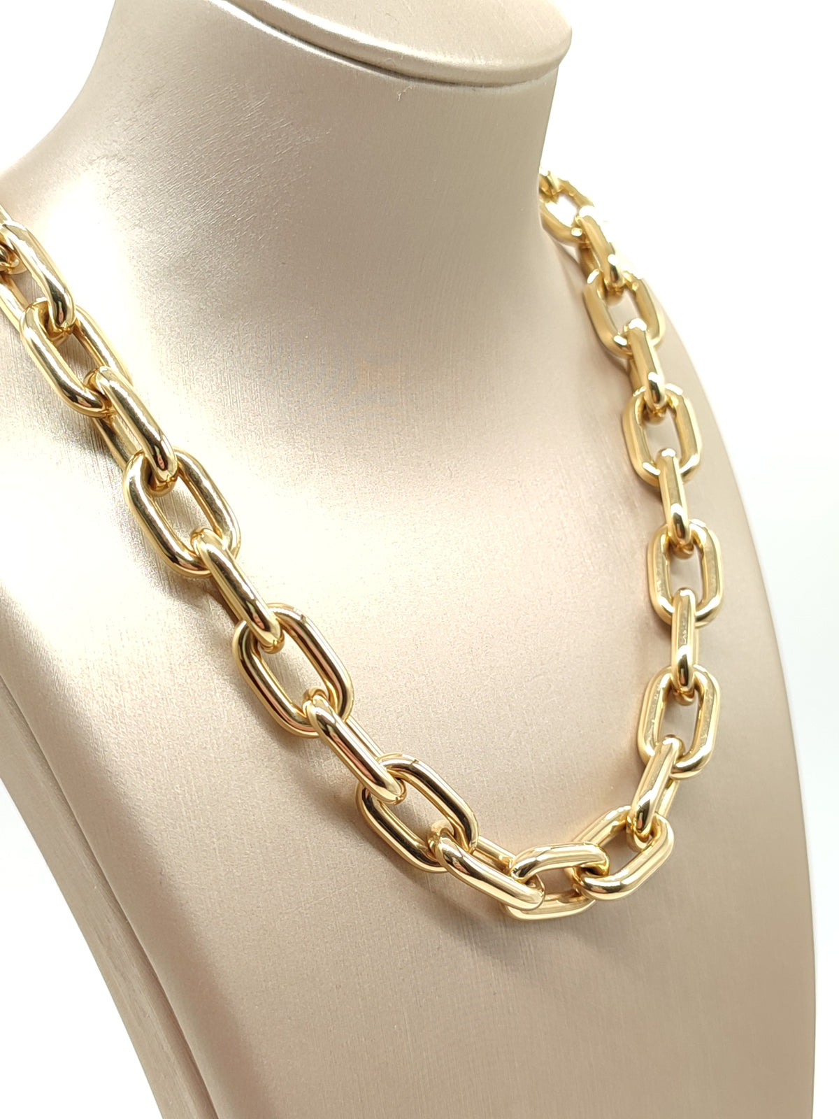 Girocollo maglie rettangolari in oro 18kt 45cm - Gioielli Pavan