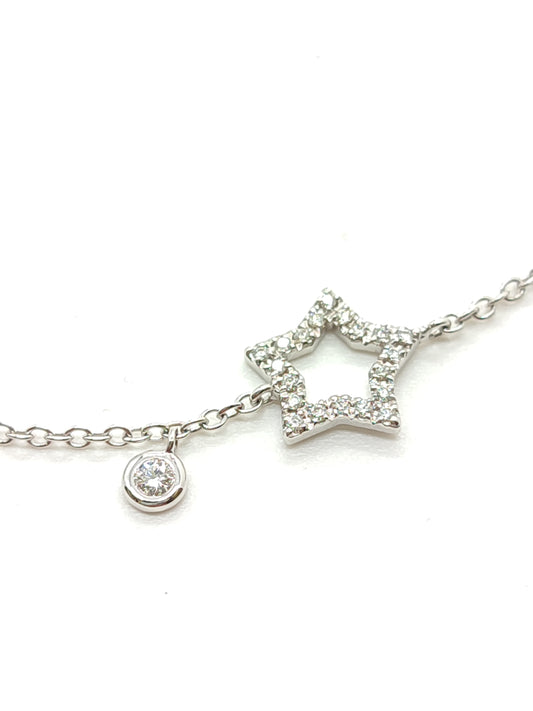 Bracciali Bracciale stella in oro con diamanti - Gioielli Pavan