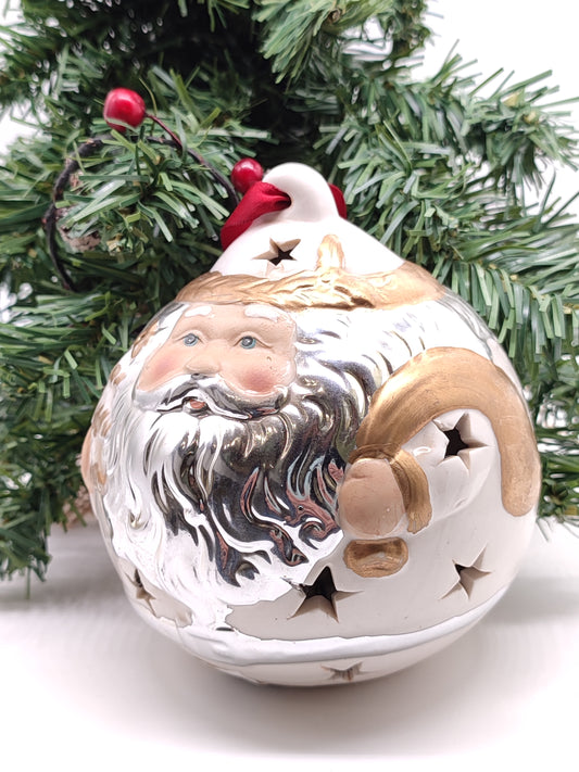 addobbi Addobbo Natalizio Palla Babbo Natale Grande - Gioielli Pavan
