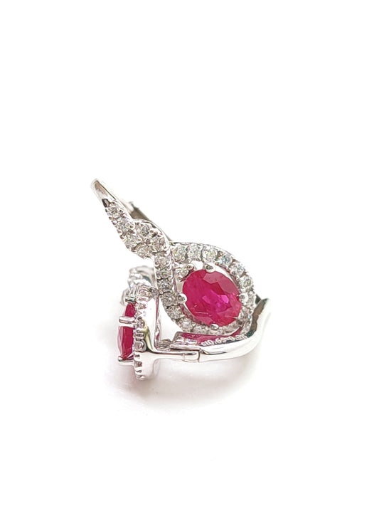 Orecchini Orecchini in oro con rubini e diamanti - Gioielli Pavan